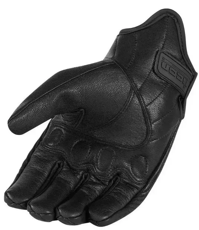 Guantes Icon Persuit Liso O Perforado Cuero Moto Protección