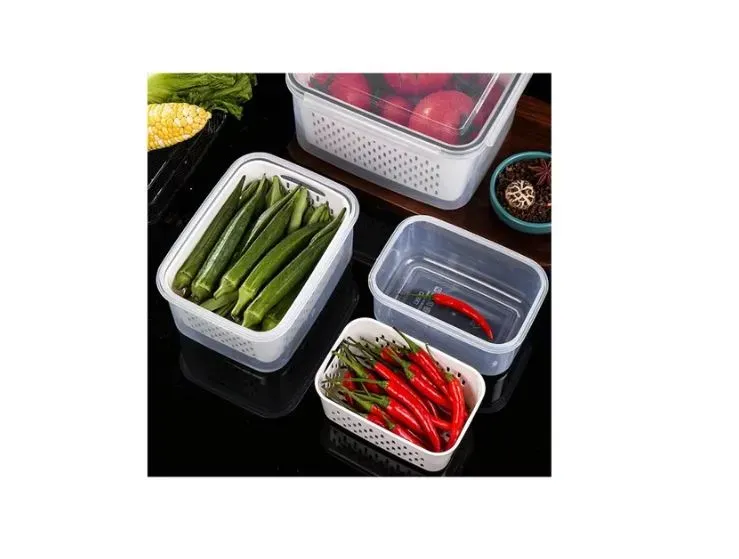 Organizador De Verduras Con Escurridor Set X3 Practicó