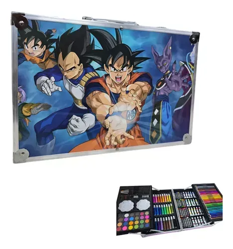 Set De Arte Para Niñas Estuche De Lujo Goku 142 Piezas