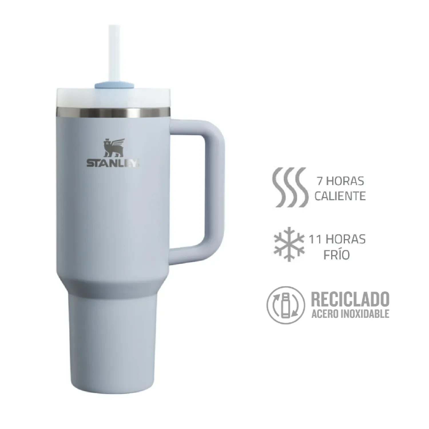 Termo Stanley Vaso Azul  40Oz  Duo Para Bebidas Frías Y Calientes