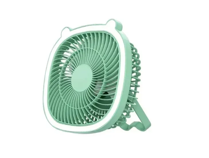 Mini Ventilador De Mesa Recargable 3 Velocidades Led