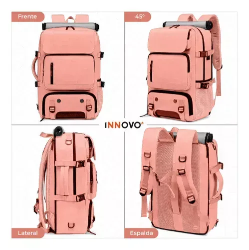 Maleta Morral Todo En 1 Pc Laptop Usb Pink Con Manos Libres