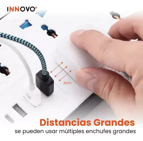 Multitoma Extensión Protección 10 En 1 Usb / Usb C Innovo