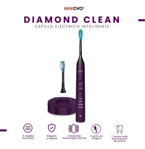 Cepillo Dental Purple Eléctrico Limpieza Profunda Recargable Limpieza Innovo Morado