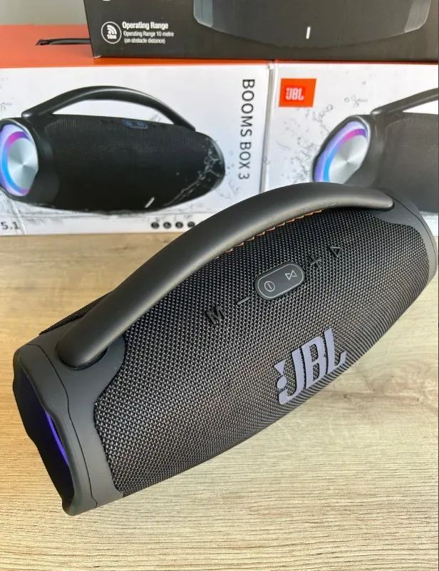 Parlante JBL BOOM BOX 3 Bluetooth Replica 1.1 Tws Negro