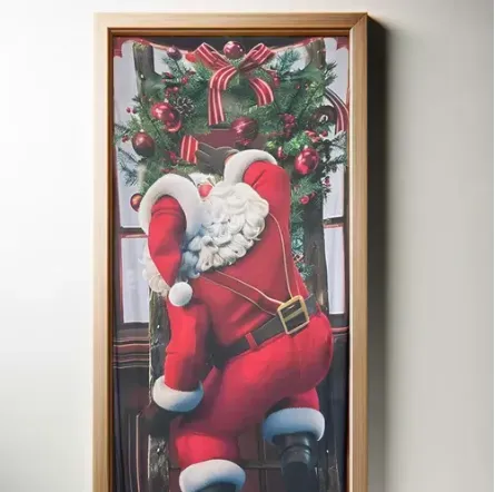 Decoración Navideña Cubre Puerta Ajustable Papa Noel