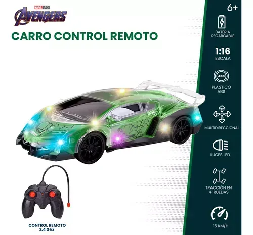 Carro Control Remoto Juguete Lambo Hulk Recargable Aven