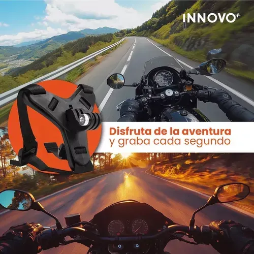 Soporte De Casco Para Celular Gopro Camaras Accion Innovo