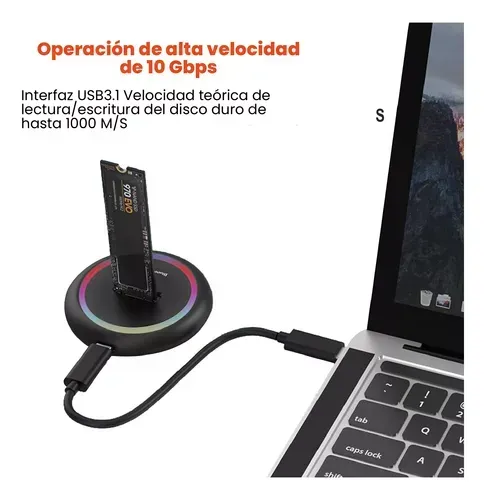 Lector De Discos Duros M.2 Ssd Usb 3.1 Innovo