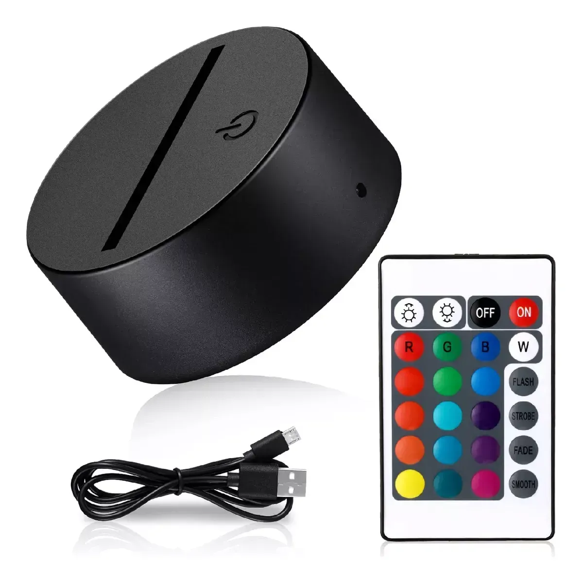 Lampara Led Mesa Personalizable Rgb Con Control Remoto