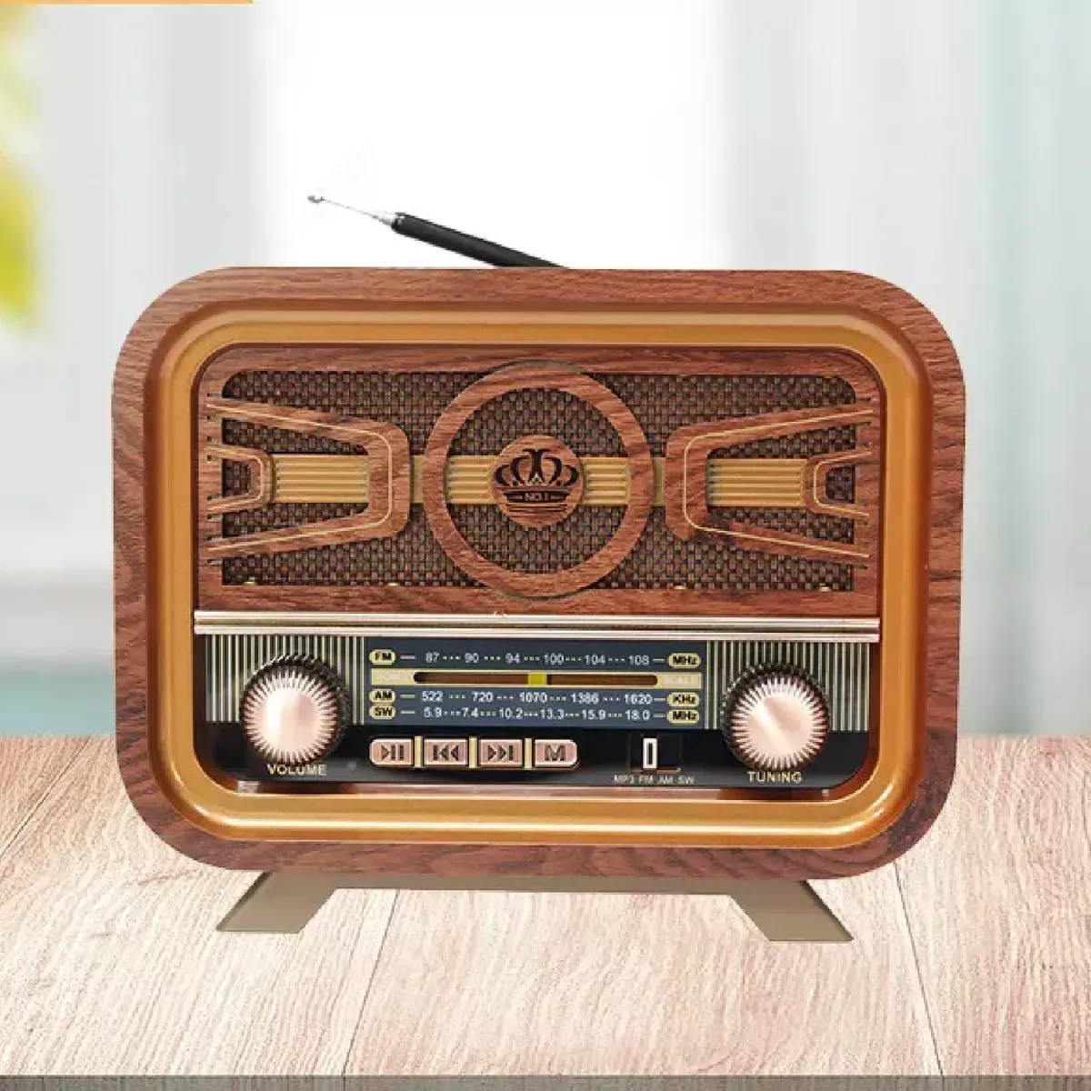 Radio Vintage Retro Am/fm Meier Recargable Bluetooth