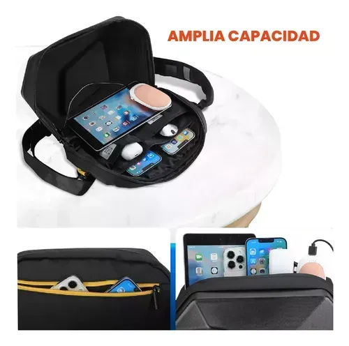 Bolso Antirrobo Fiber Biker Con Pantalla Led Con App Amplio