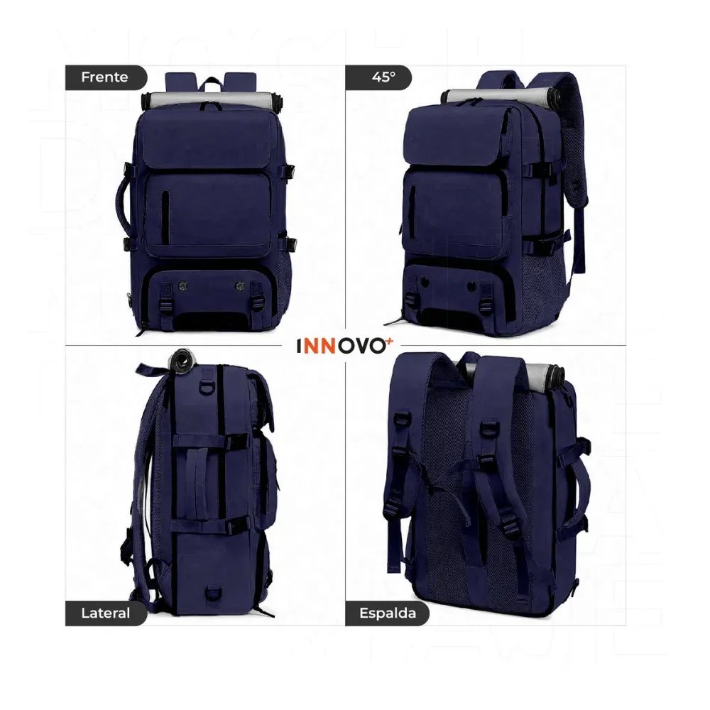 Bolso Morral Maleta Viajero Oficina Escolar Universitario Deportivo Todo En 1 Impermeable Con Soporte De Laptop