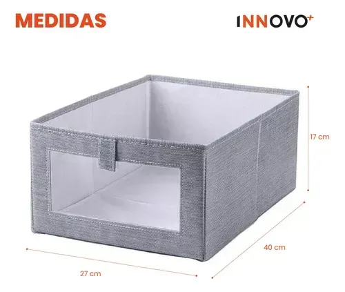 Set X3 Organizador De Closet Para Ropa Caja Almacenamiento