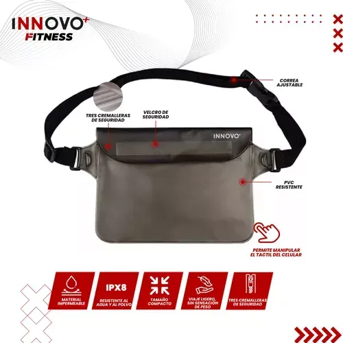 Bolso Cartera Impermeable Viajero Escarapela Porta Documento