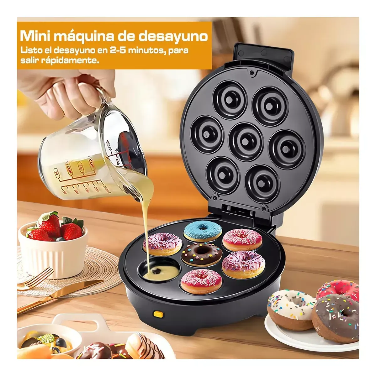 Maquina Waflera Todo En 1 Pizza Galletas Donas Sokany 1000w