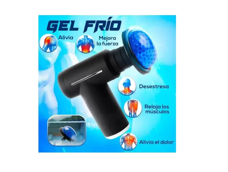 Masajeador Muscular Eléctrico Pistola Massage Gun Calor Frio