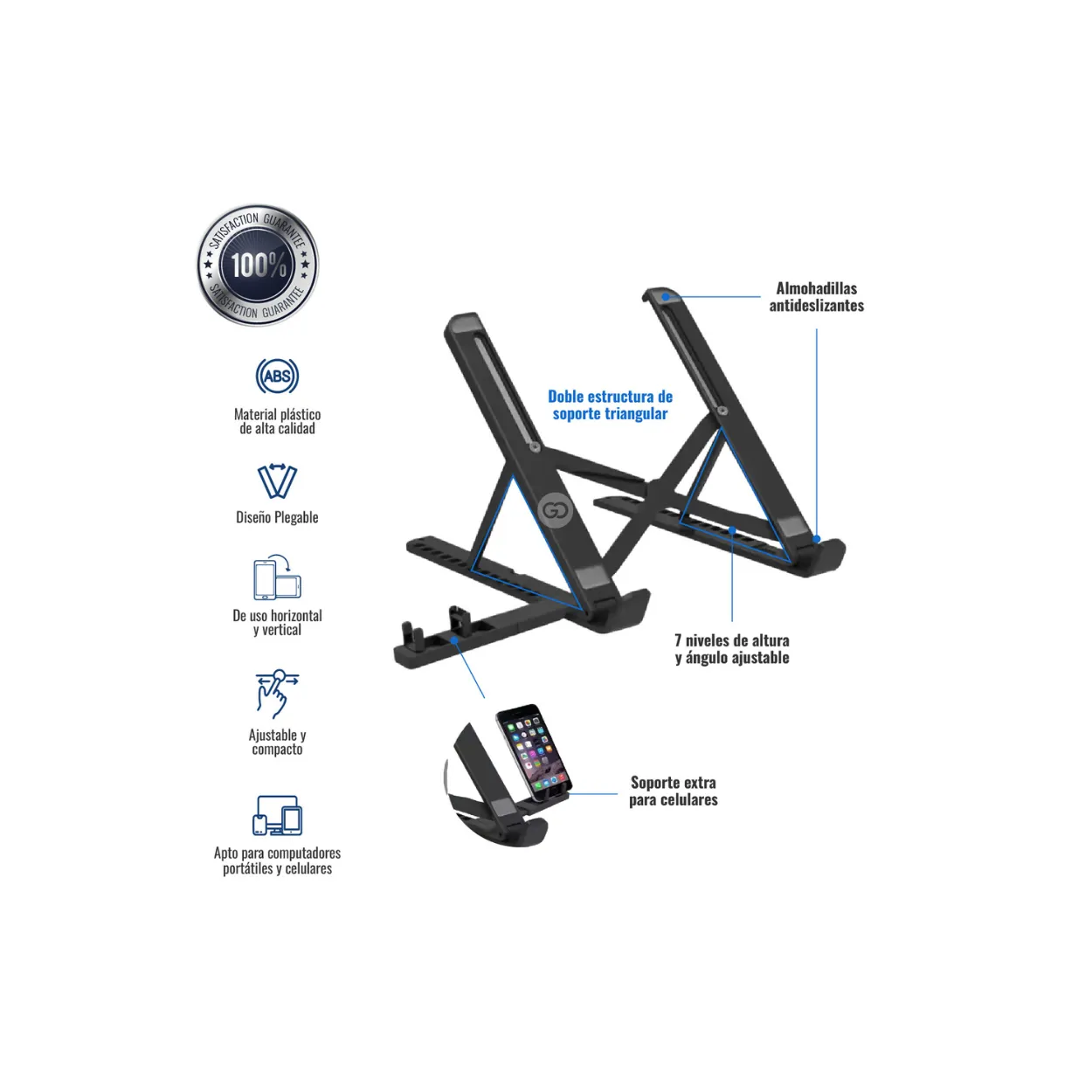 Base Soporte Laptop 7 Niveles Soporte De Celular Empresarial