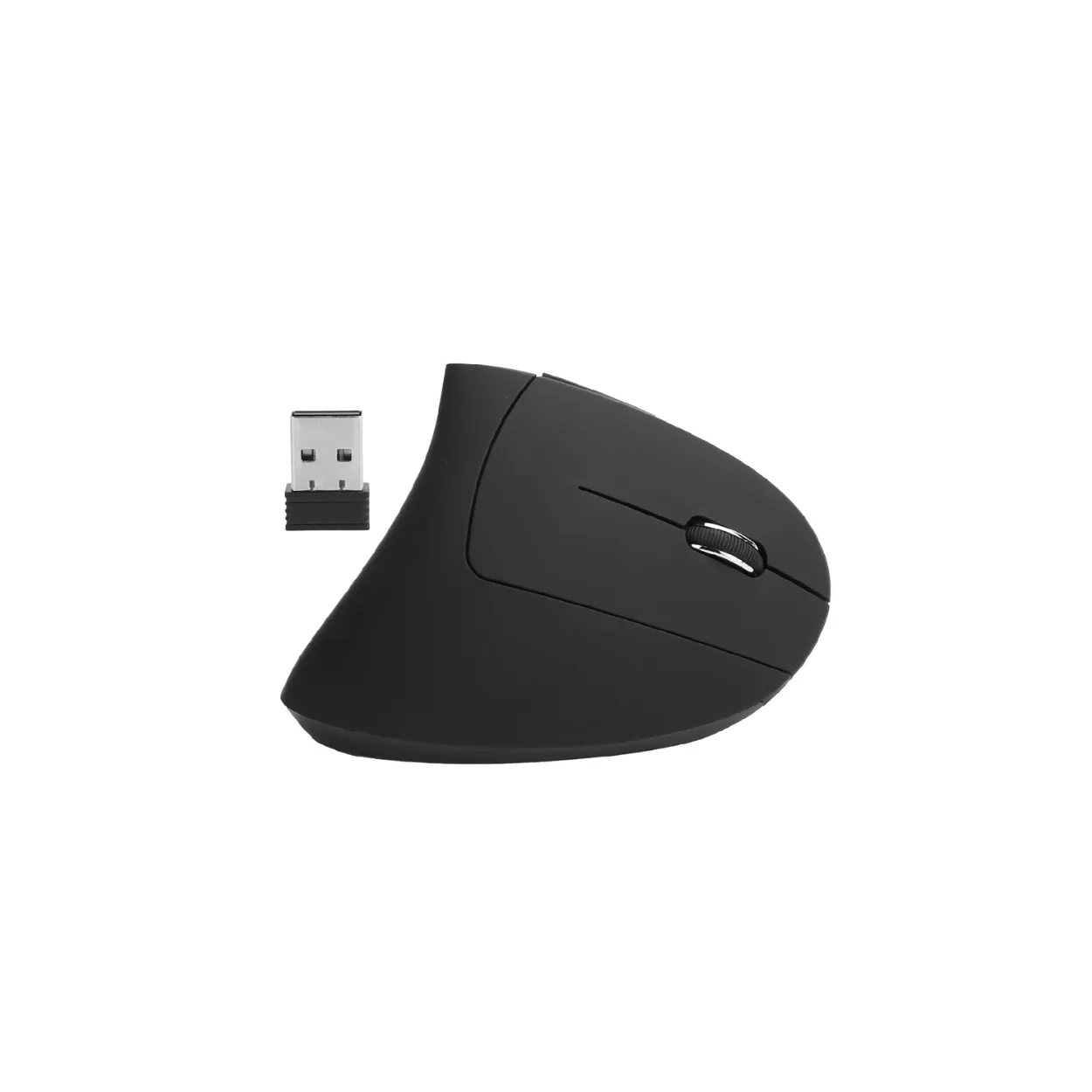 Mouse Vertical Ergonómico Inalámbrico Recargable Con Cable Mini Usb