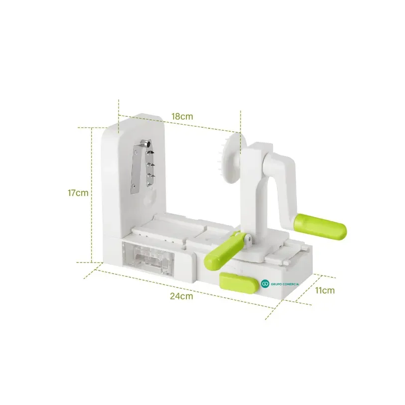 Cortador Forma Espiral Pela Verduras Frutas Alimentos