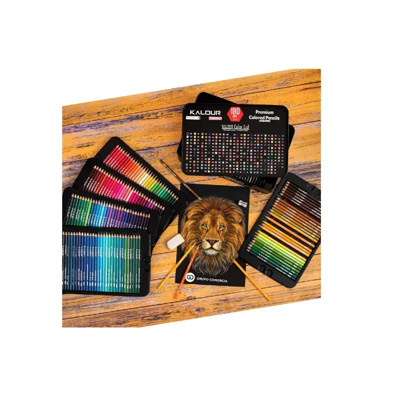 Kit De Lápices Colores Premium 180 Tonos Cromáticos Estuche