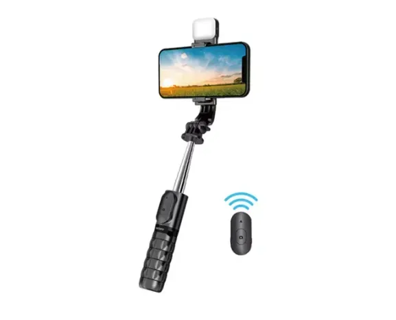 Tripode Selfie Monopod Wiwu Se Premium Con Luz Led Bluetooth