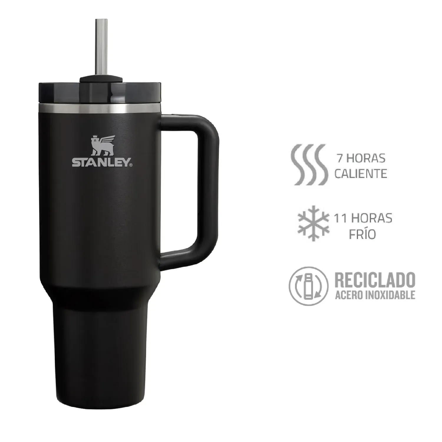 Termo Stanley Vaso Negro40Oz Duo Para Bebidas Frías Y Calientes