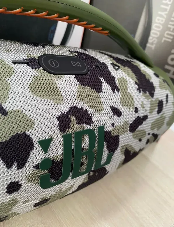 Parlante JBL BOOM BOX 3 Bluetooth Replica 1.1 Tws Verde Camuflado