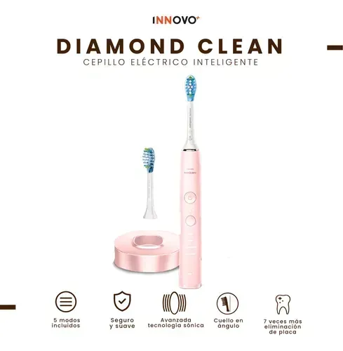 Cepillo Dental Pink Eléctrico Limpieza Profunda Recargable Limpieza Innovo Rosa