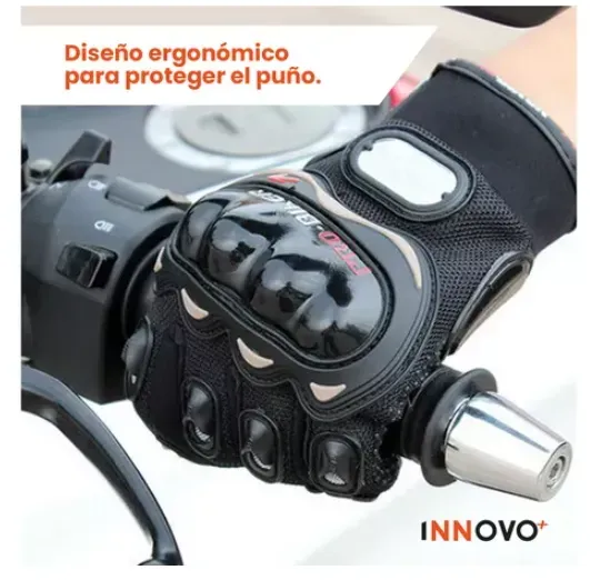 Guante Para Motociclista Con Protección Con Tactil