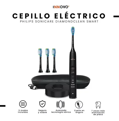 Cepillo Dental Eléctrico Limpieza Profunda Estuche Philips Recargable 5 Modos Limpieza Con Estuche Innovo