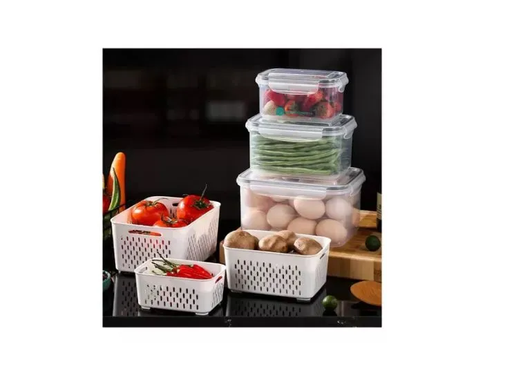 Organizador De Verduras Con Escurridor Set X3 Practicó