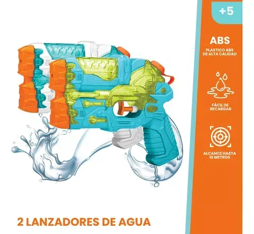 Pistolas De Agua Juguete Para Niños X2 Water Warriors