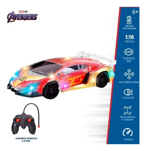 Carro Control Remoto Lambo Iron Man Recargable Advenger