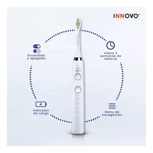 Cepillo Dental White Eléctrico Limpieza Profunda Recargable Limpieza Innovo Blanco