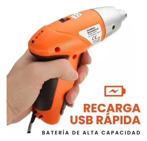 Atornillador Recargable 45 Piezas Infaltable Del Hogar Con Estuche Innovo Tools