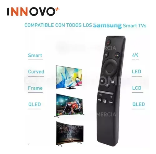 Control Remoto Curvo Compatible Con Samsung Smart Tv Boton Netflix Con Baterías Innovo Tech