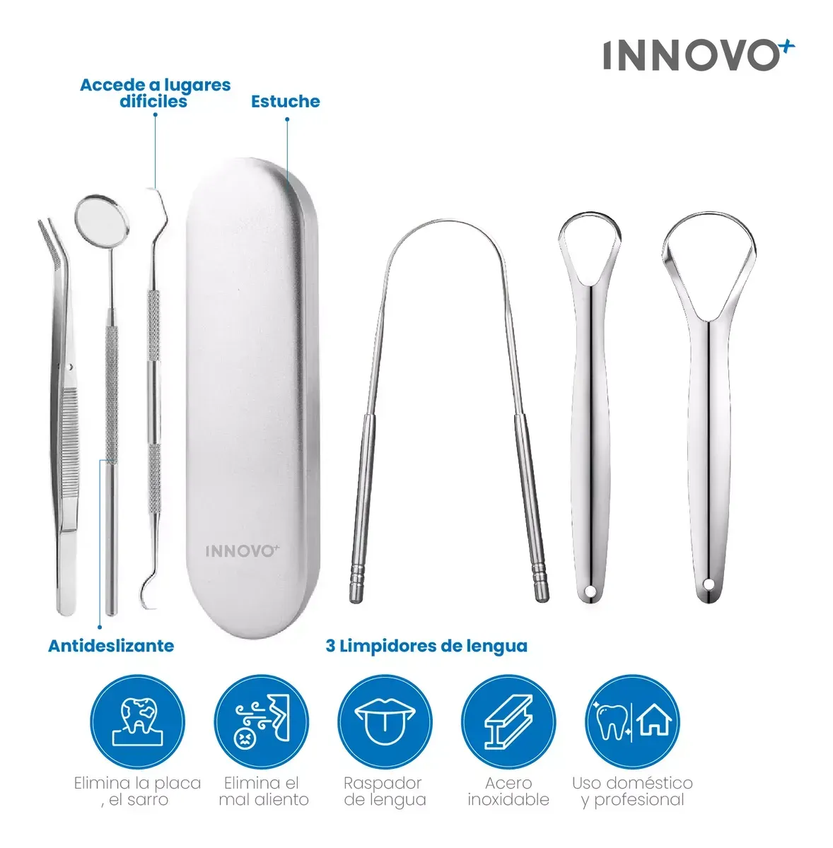 Set De Limpieza Oral Avanzada Profunda Irrigador Recargable