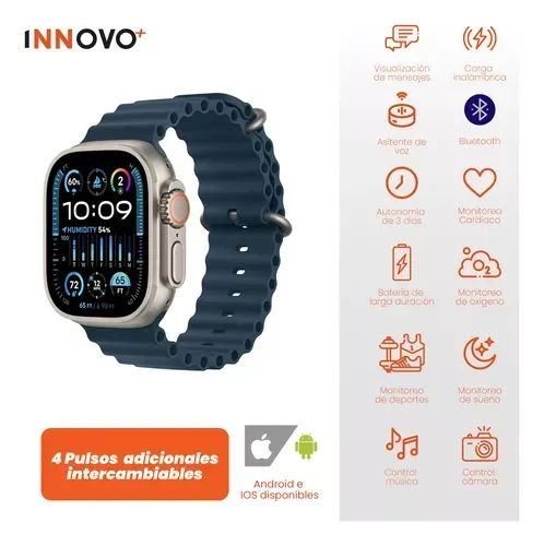 Smart Watch Remax Con Accesorios Serie 8 Ultra