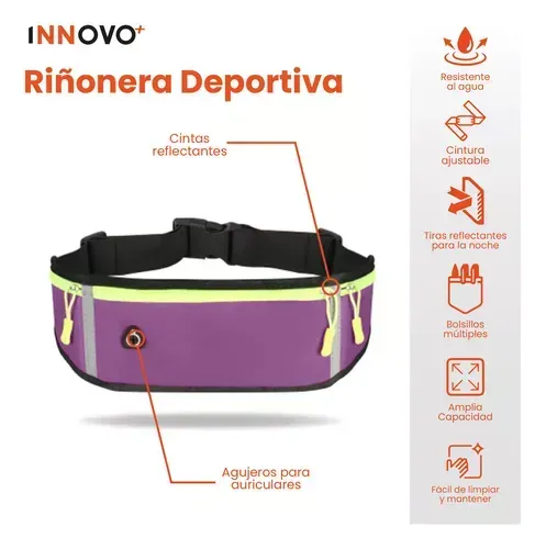 Bolso Canguro Runing Deportivo Riñonera Para Gym Ejercicio