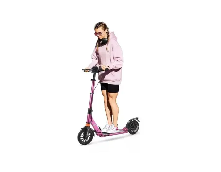 Patineta Scooter Freno De Disco Suspensión Rosa Profesional