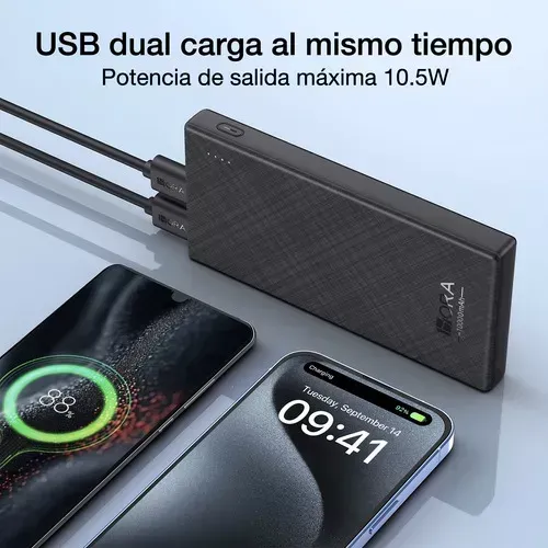 Power Bank Portátil Gar 263 1 Hora Original Con Indicador Luz