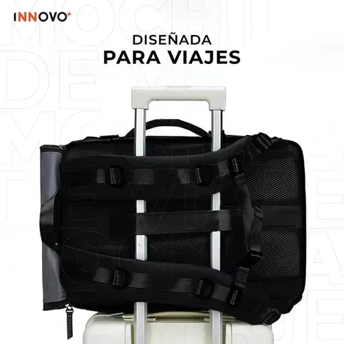 Mochila Bolso Maleta Multifuncional Viajero Negro Innovo Bag