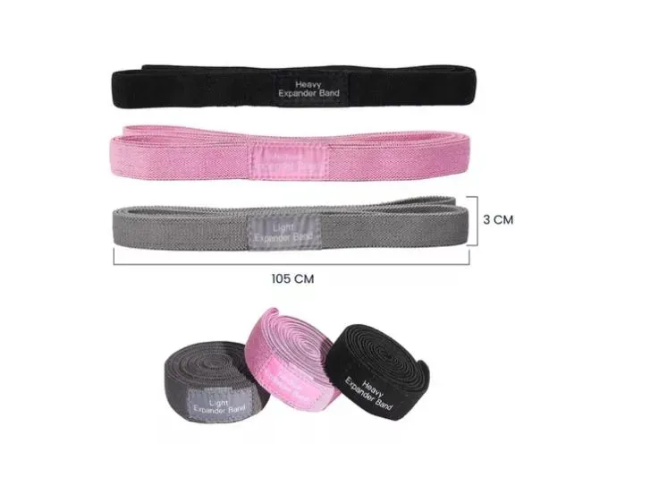 Bandas Ejercicio X 3 Resistencia Yoga Pilates Entrenamientos