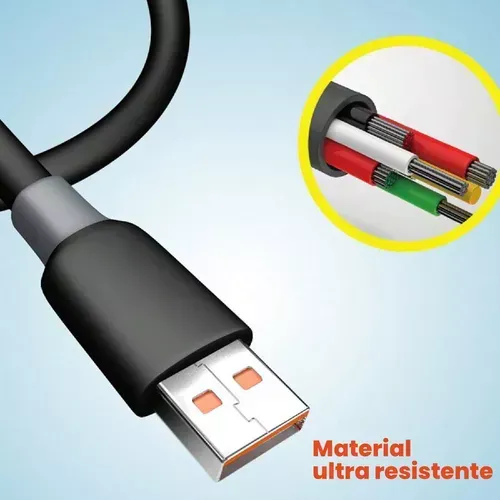 Cable De Carga Rápida Usb - C Carga Rápida 2m Premium