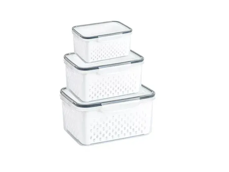 Organizador De Verduras Con Escurridor Set X3 Practicó