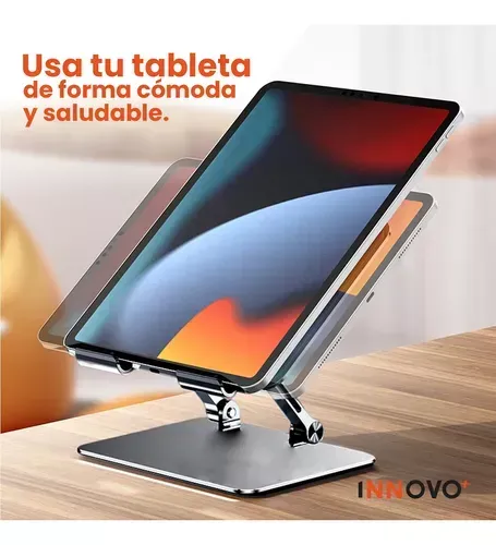 Base Soporte Tablet Celular Aluminio Ajustable Innovo