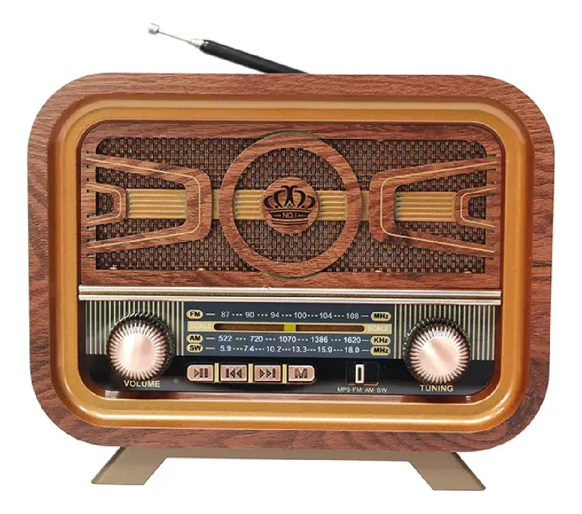 Radio Vintage Retro Am/fm Meier Recargable Bluetooth