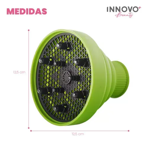 Difusor Adaptador Para Secador Rizos Pelo Cabello Plegable