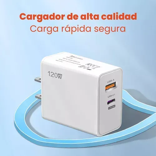 Cargador De Celular Laptop 120w Carga Fast